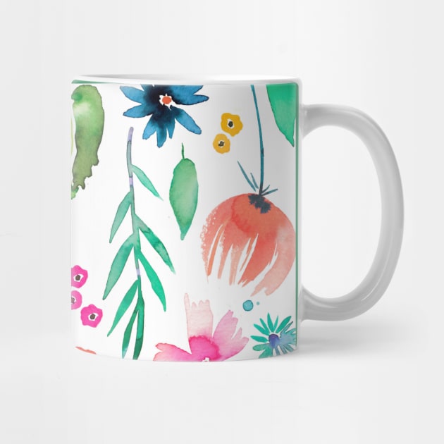 Pocket - Colorful Flowers Forest Plants Multicolored by ninoladesign